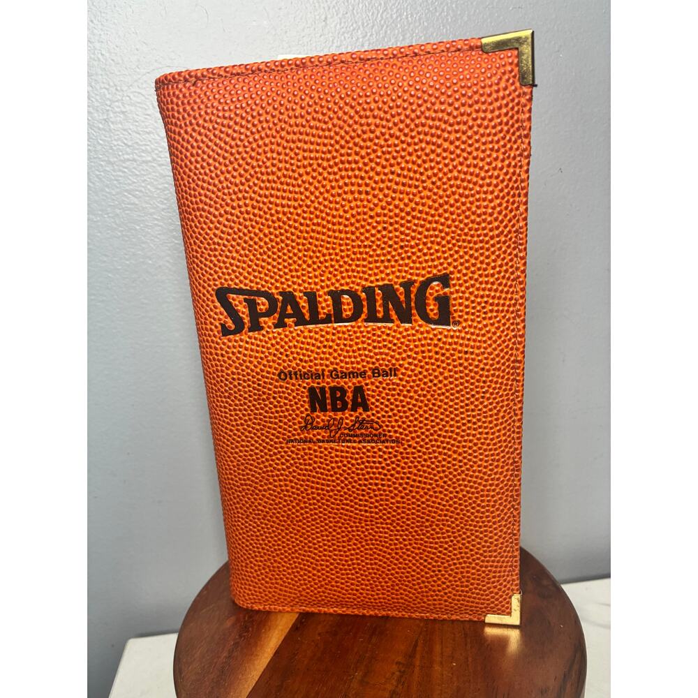 Spalding NBA Basketball Texture Wallet Organizer Bulls Card Holder